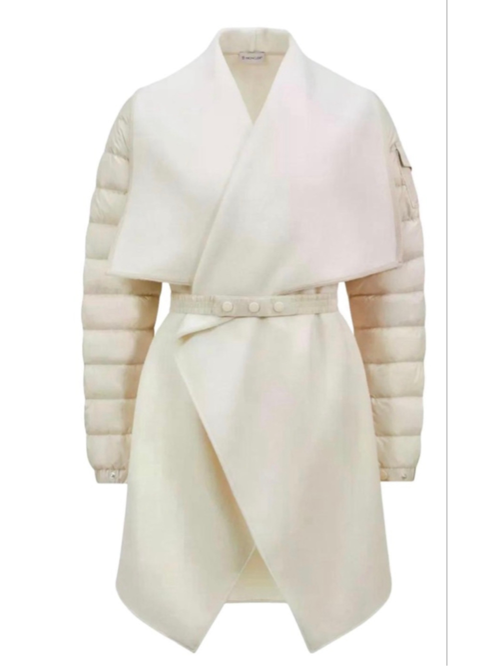 New Moncler Padded Down Cape XS White-Fits up to M!